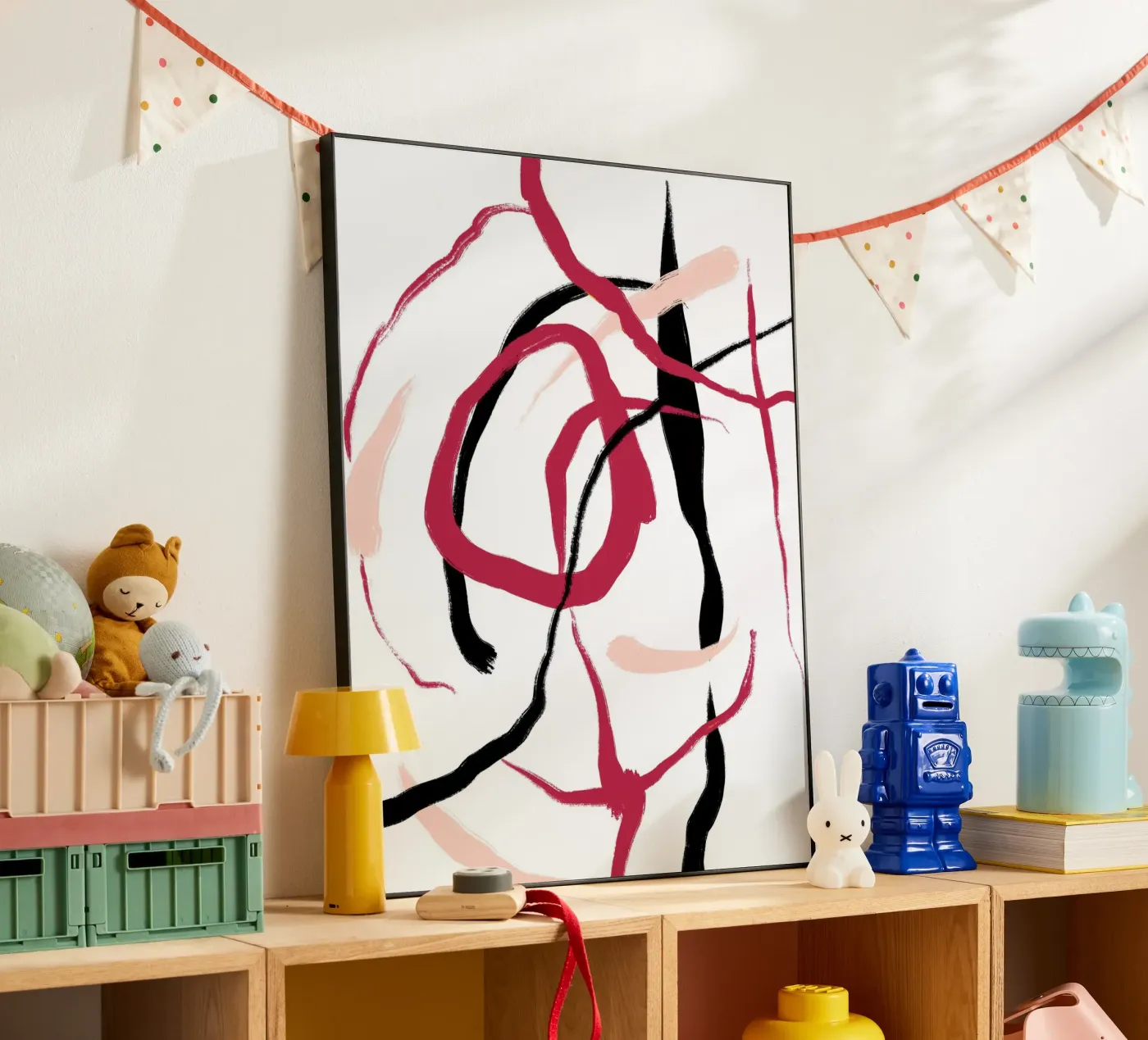 Abstract Red forex plate by treechild