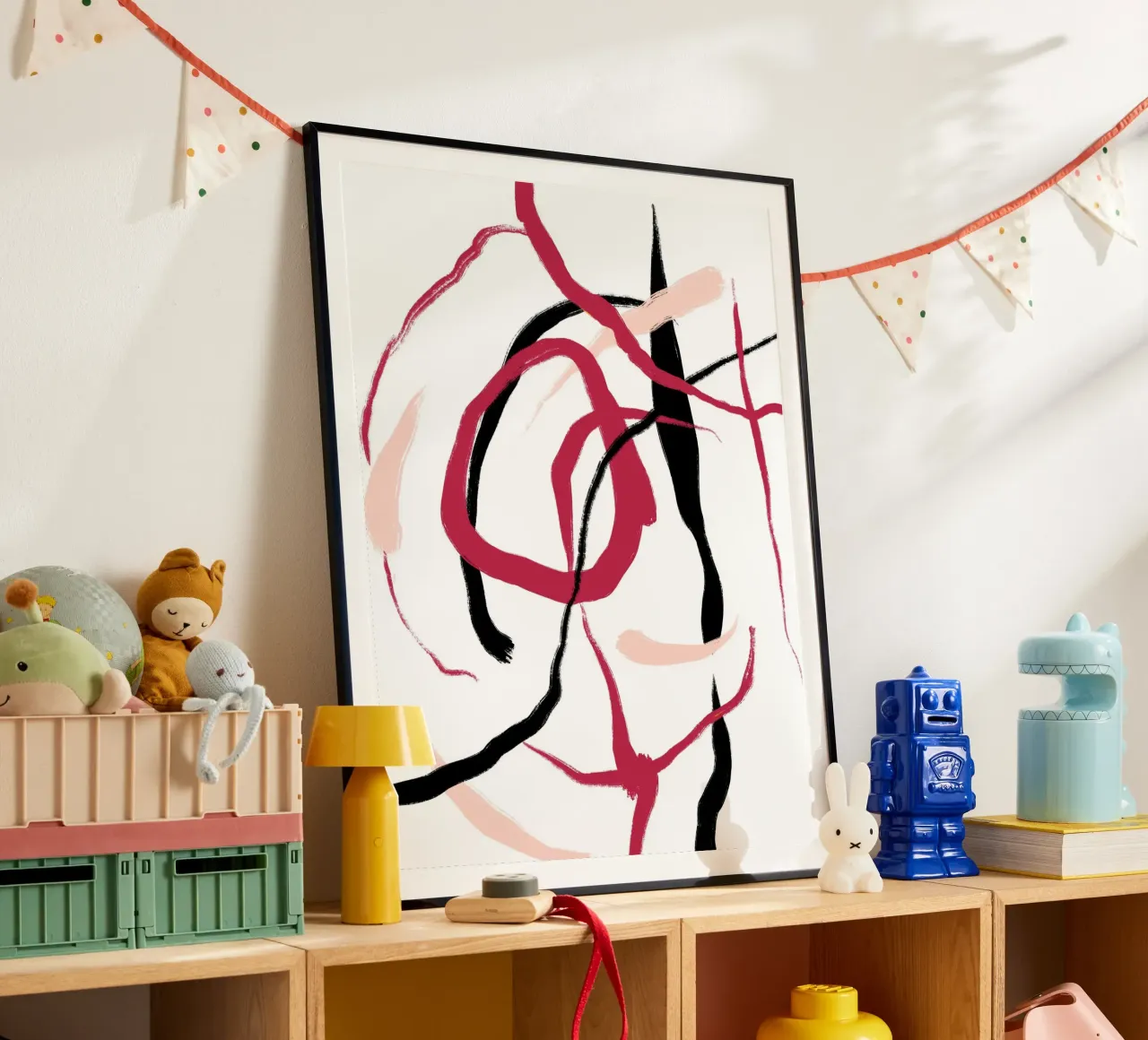 Abstract Red poster da treechild