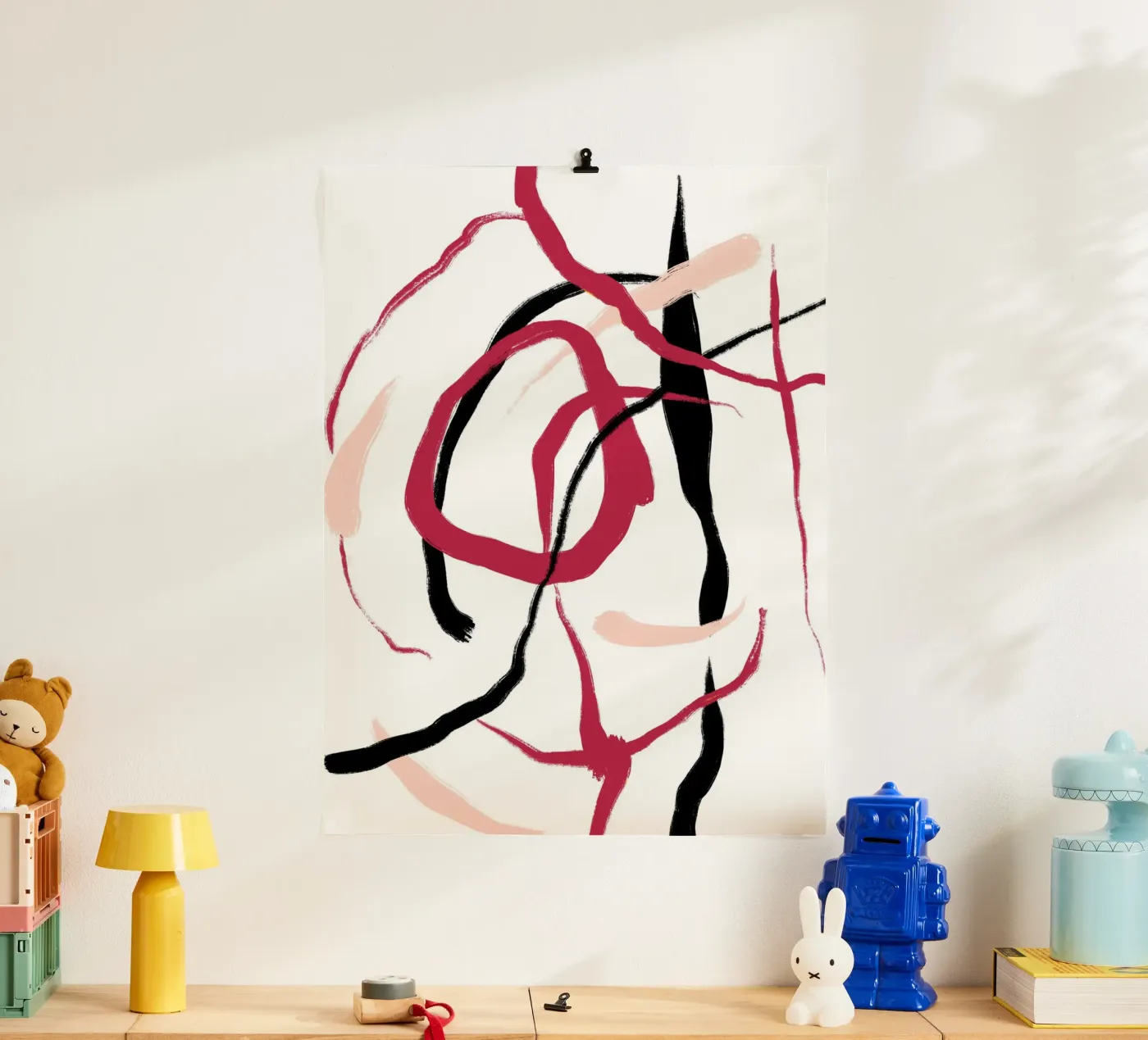 Abstract Red Poster von treechild
