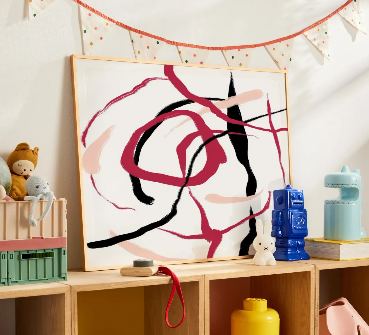 Abstract Red poster da treechild