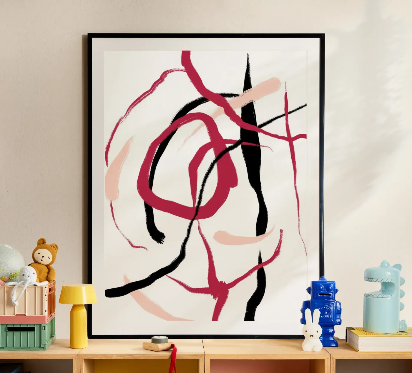 Abstract Red Poster von treechild