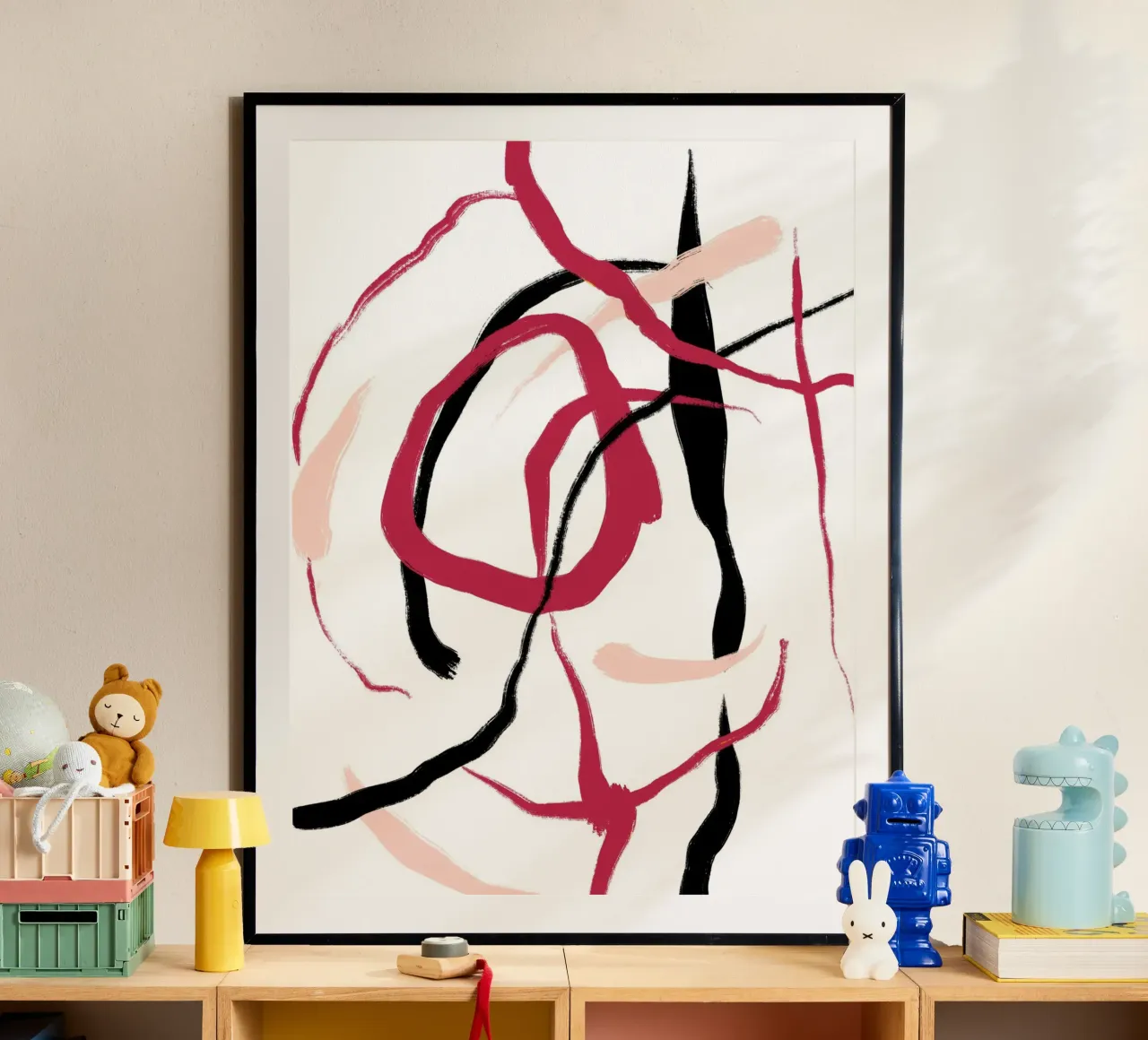 Abstract Red poster da treechild