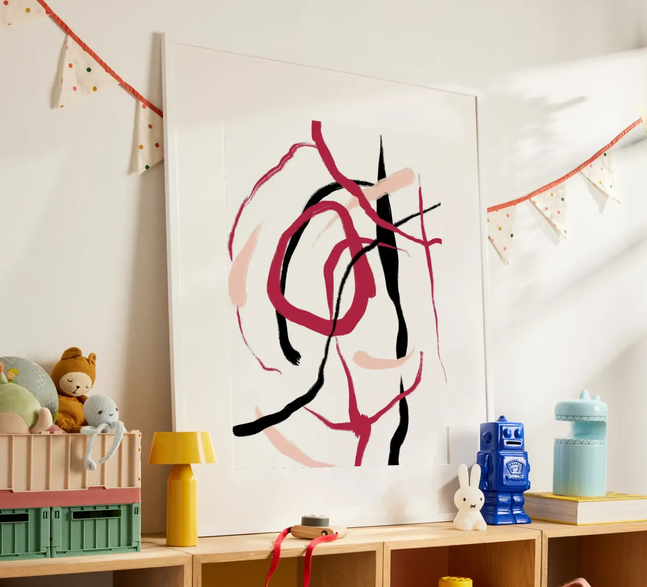 Abstract Red poster da treechild