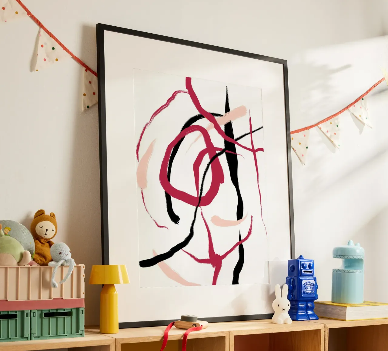 Abstract Red poster da treechild