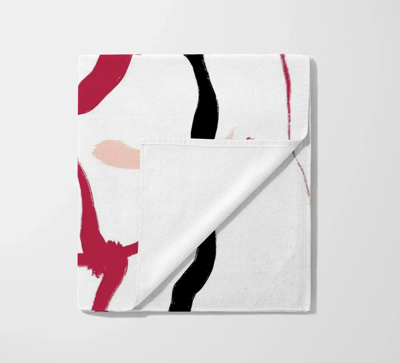 Abstract Red beach towel by treechild