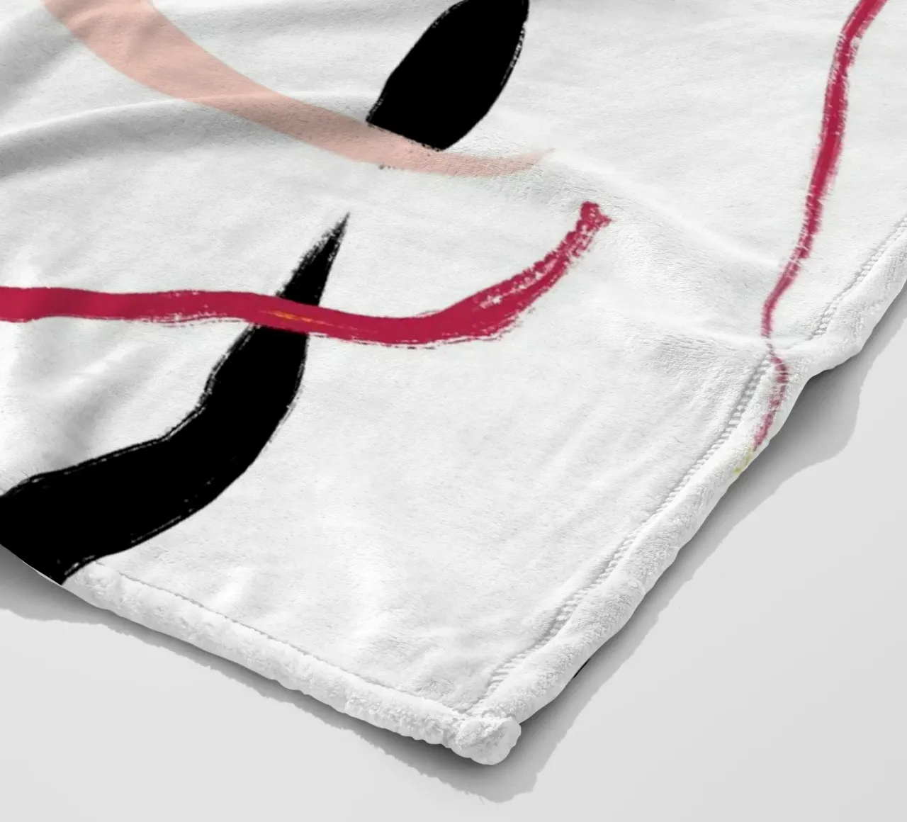 Abstract Red coperta in pile da treechild