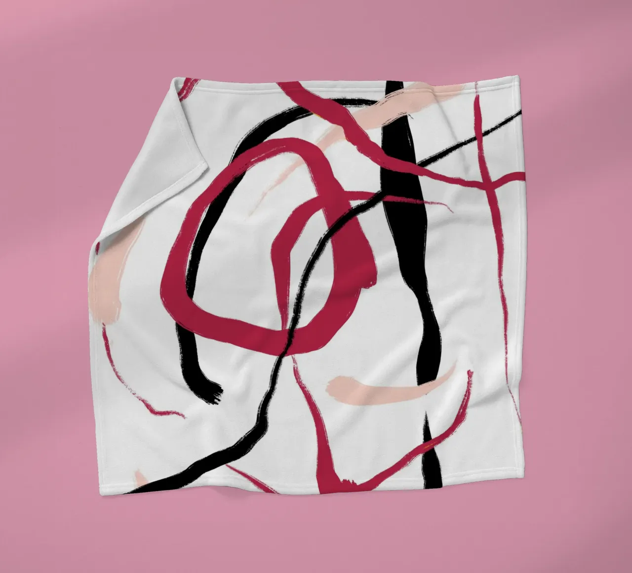 Abstract Red coperta in pile da treechild