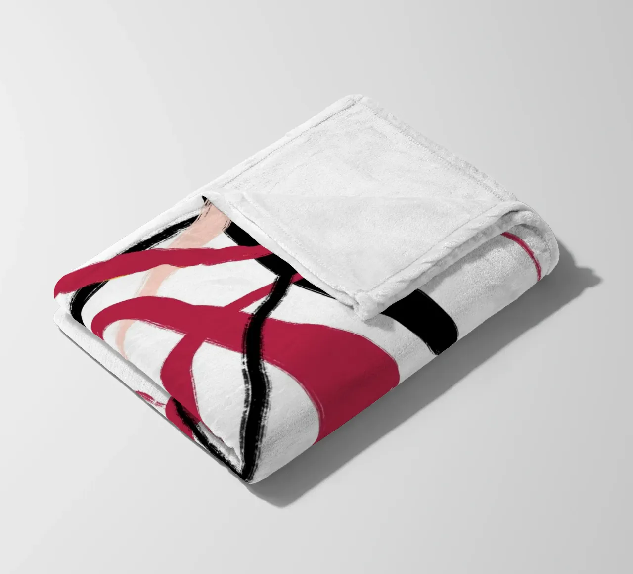 Abstract Red coperta in pile da treechild