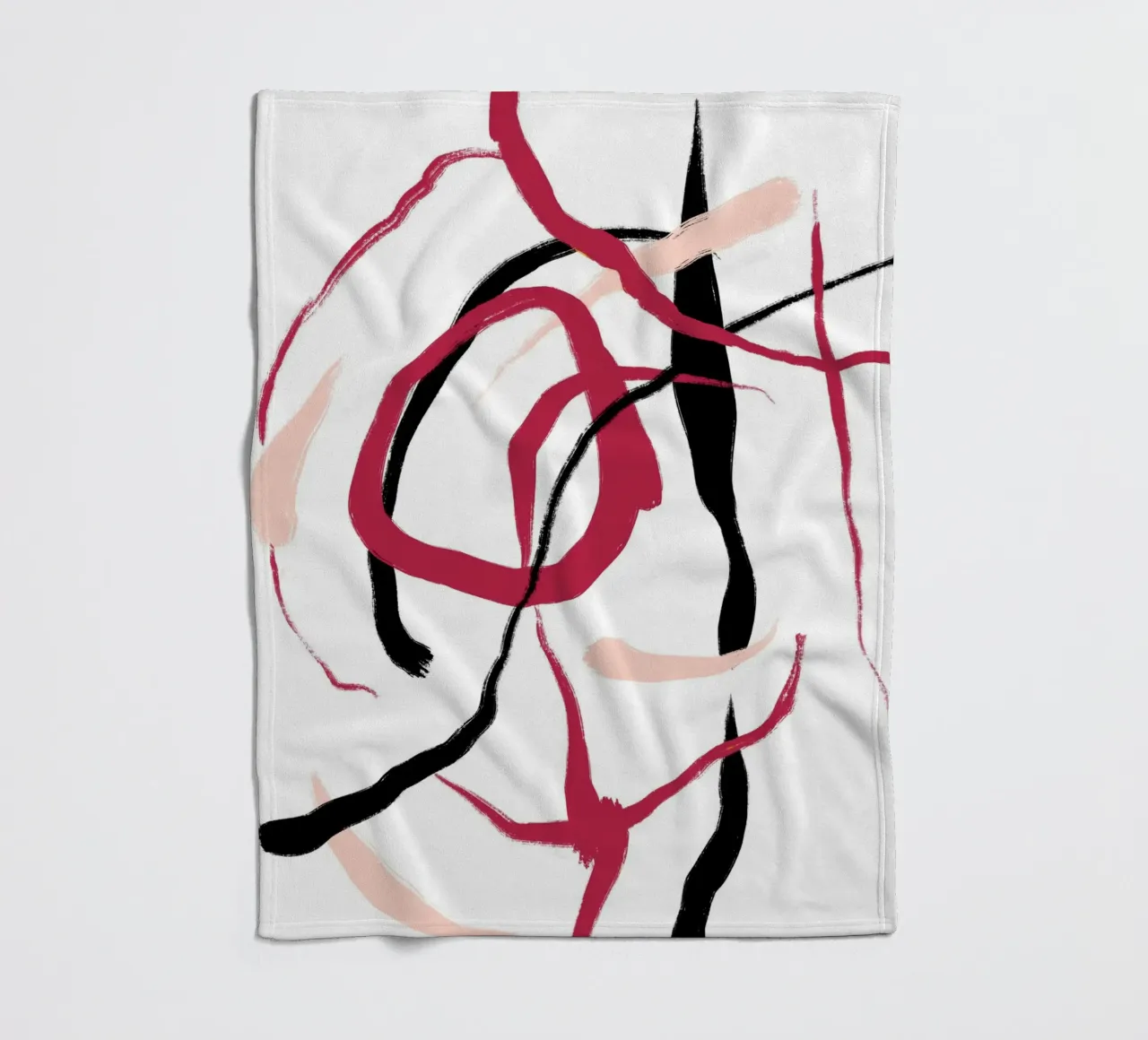 Abstract Red coperta in pile da treechild