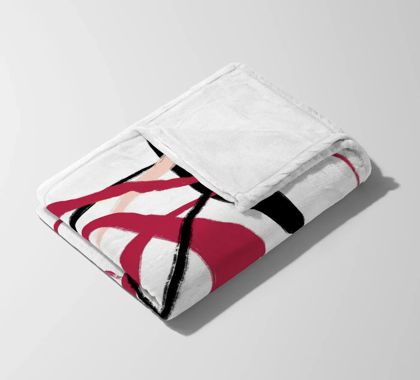 Abstract Red Fleecedecke von treechild