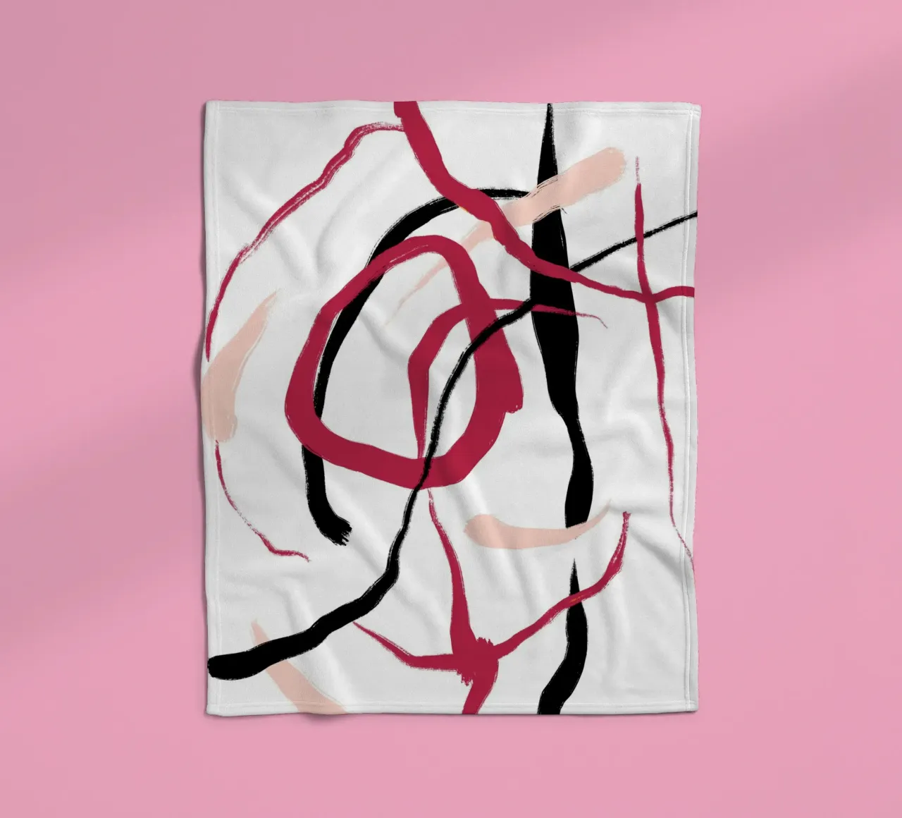 Abstract Red Fleecedecke von treechild