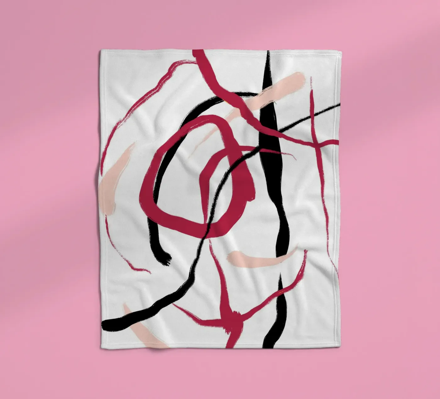 Abstract Red Fleecedecke von treechild