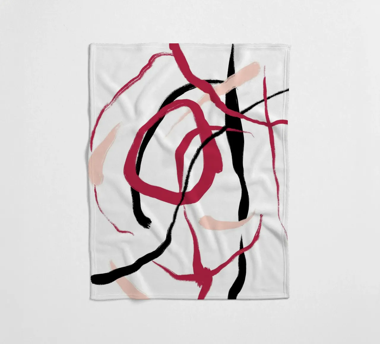 Abstract Red coperta in pile da treechild
