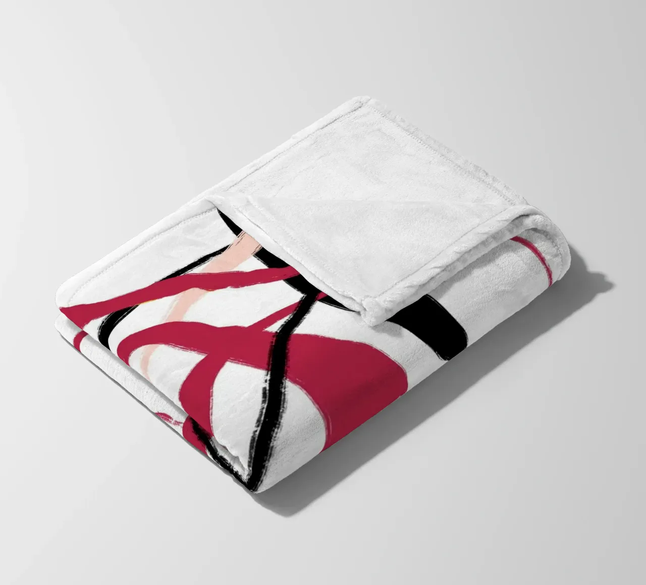 Abstract Red coperta in pile da treechild