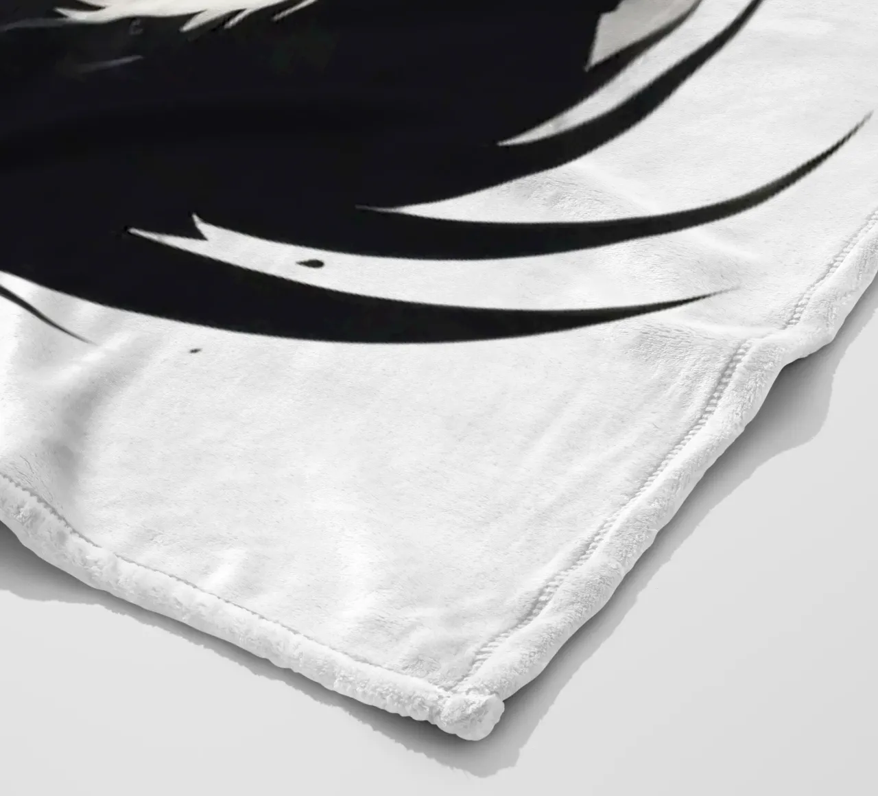 a symbolic journey between two figures and a dragon coperta in pile da DesignDoodle