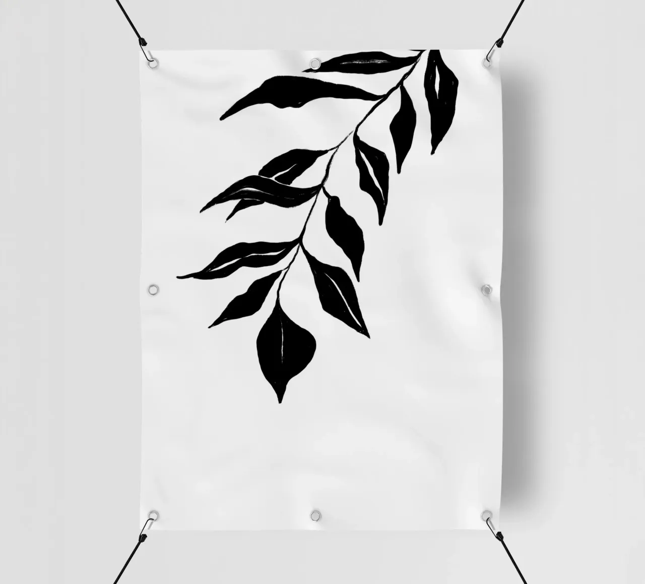 Black Leafs telo in pvc da treechild