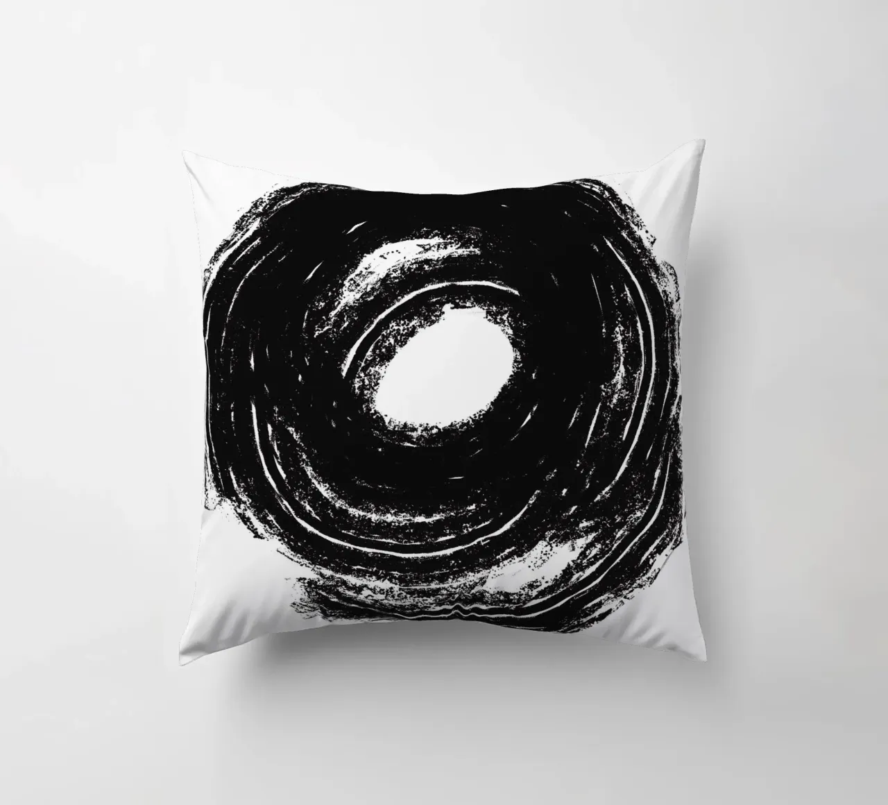 Black Circle cuscino da treechild