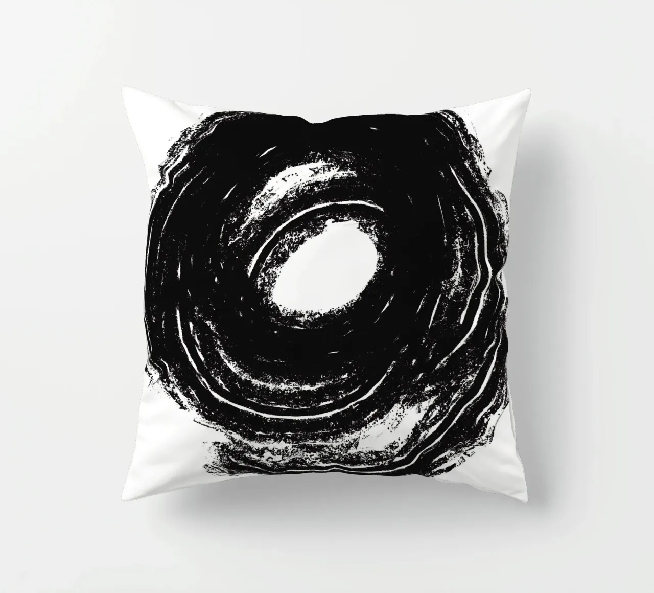 Black Circle cuscino da treechild