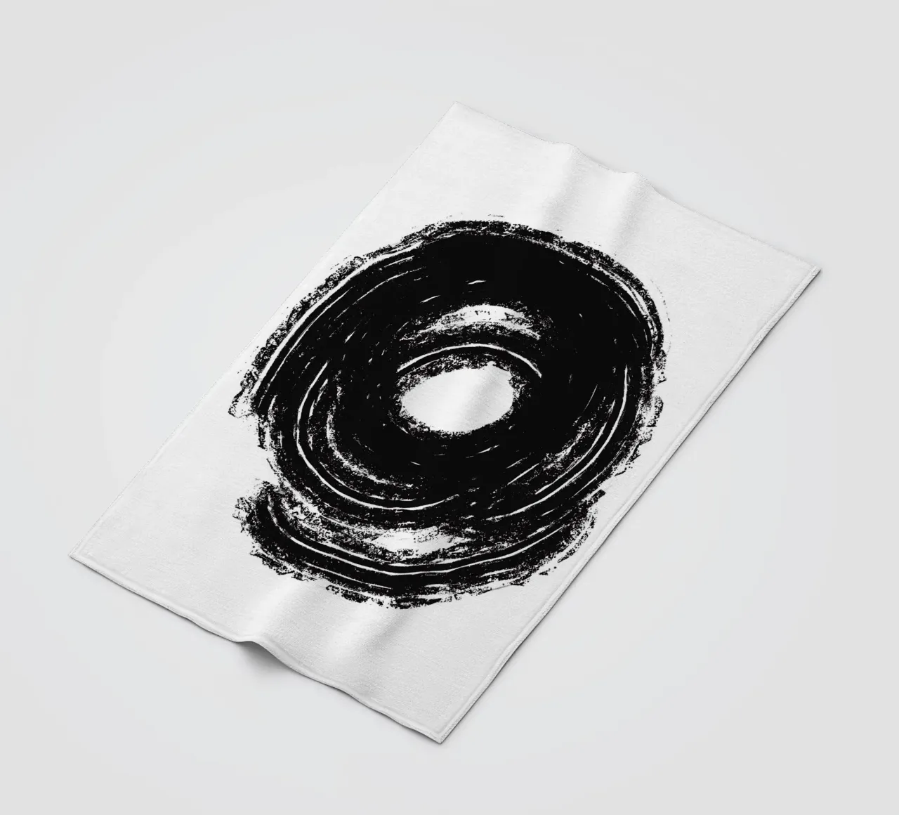 Black Circle Fleecedecke von treechild