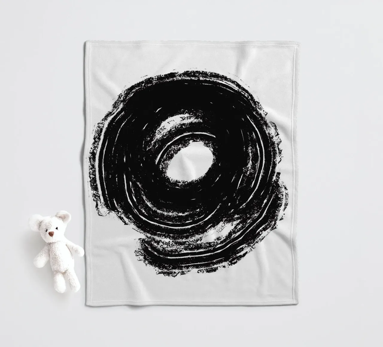 Black Circle Fleecedecke von treechild