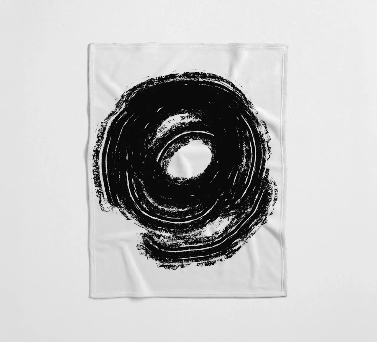 Black Circle Fleecedecke von treechild