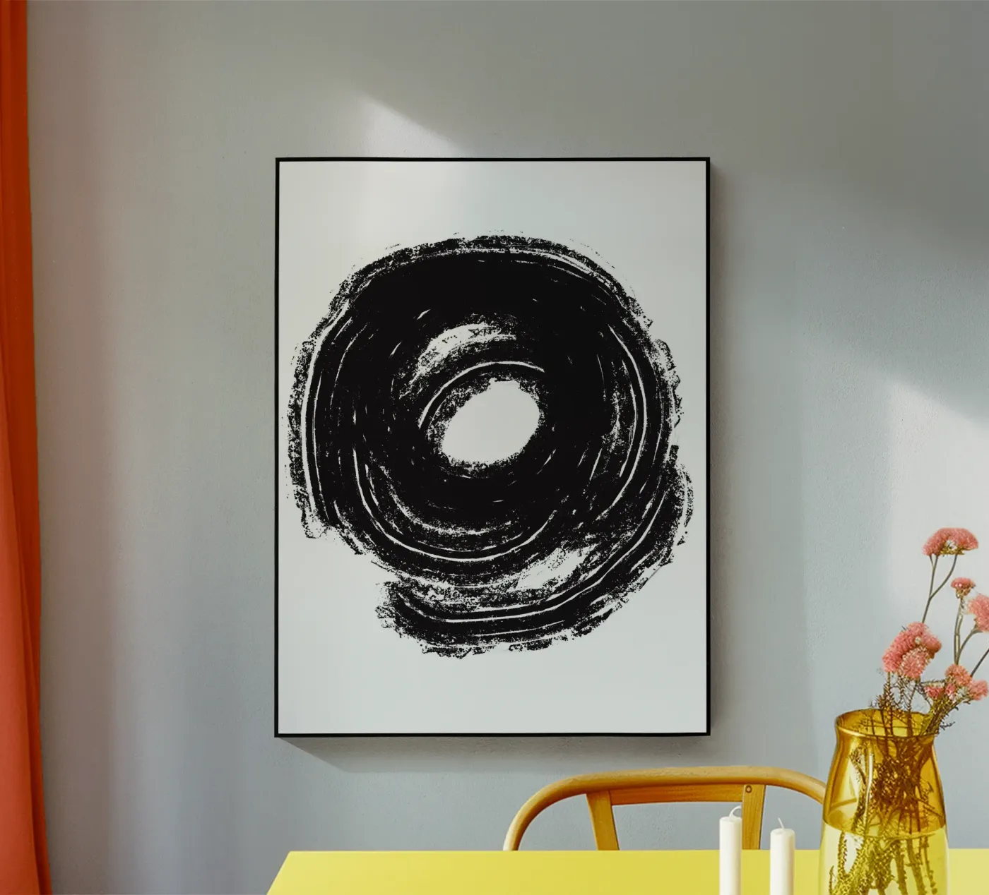 Black Circle Acryl-Glas von treechild