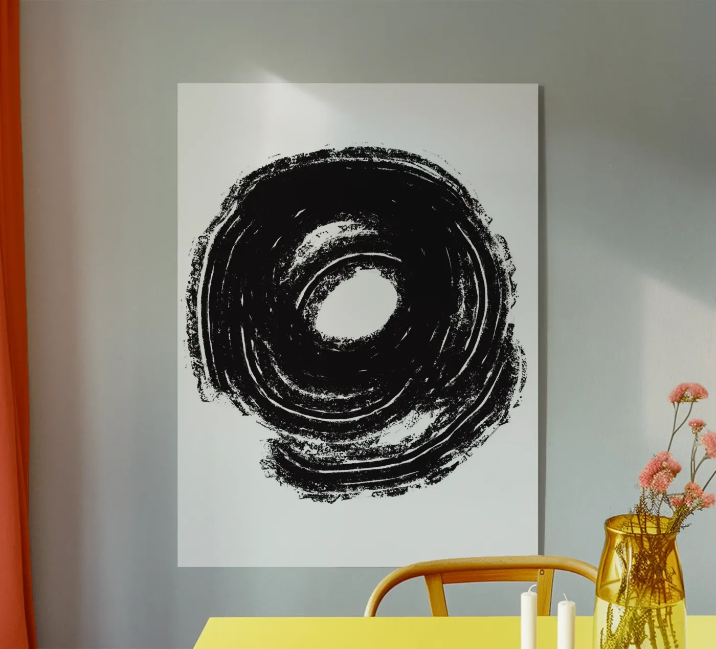 Black Circle Acryl-Glas von treechild