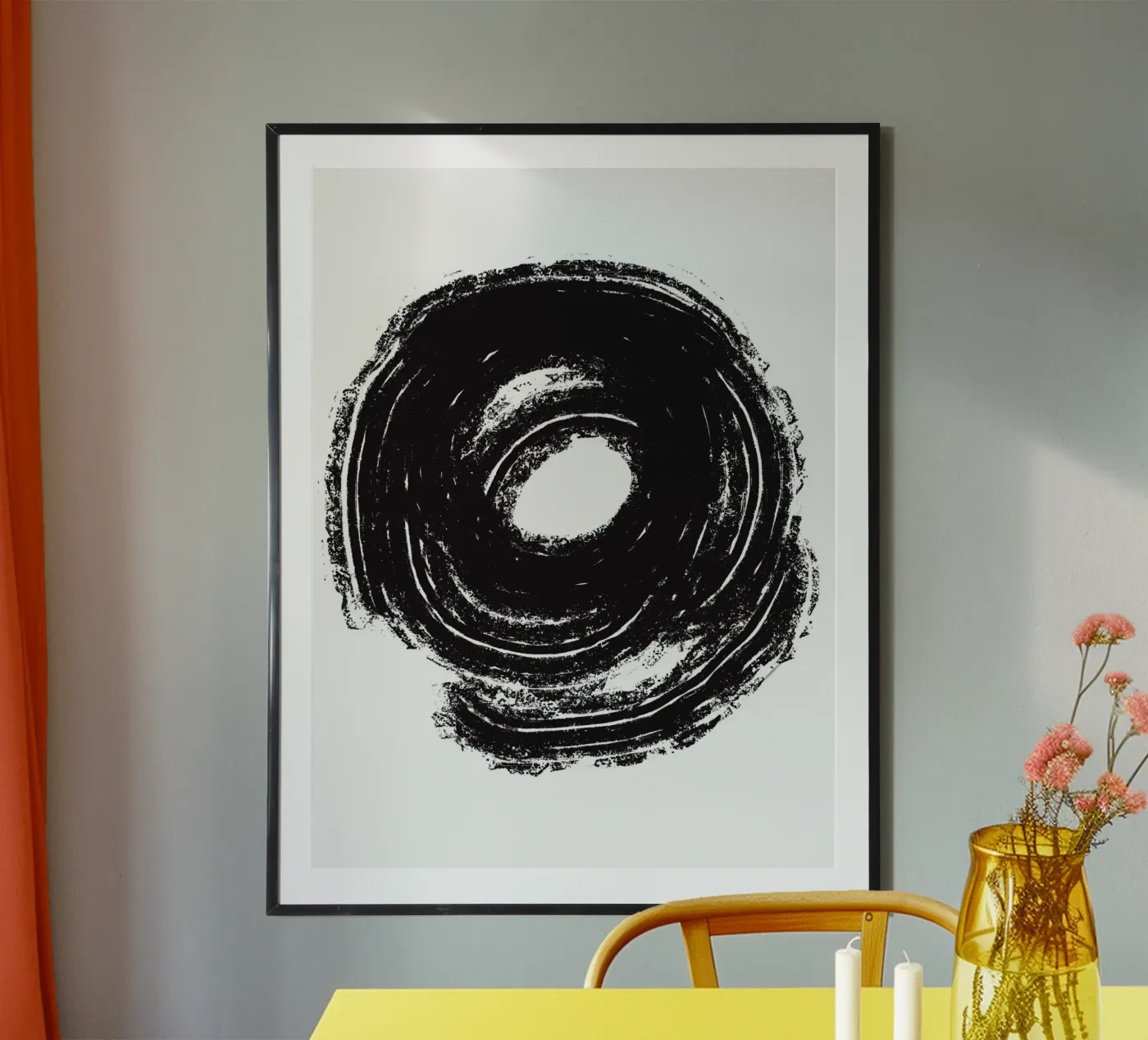 Black Circle poster by treechild