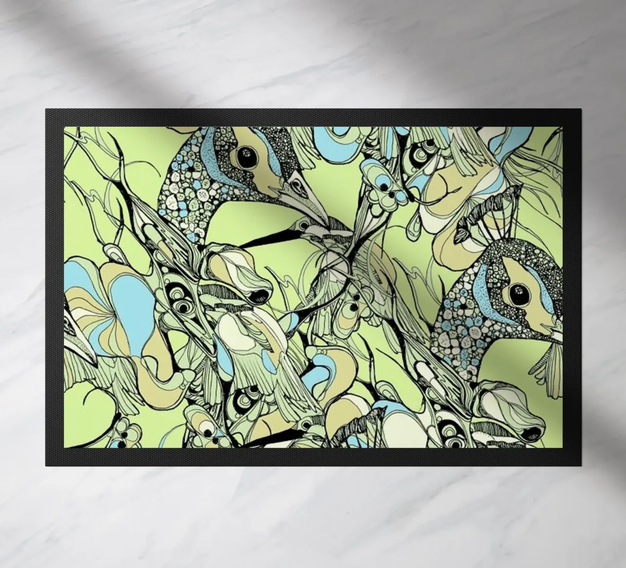 Peacock Yellow zerbino da Giulio Iurissevich