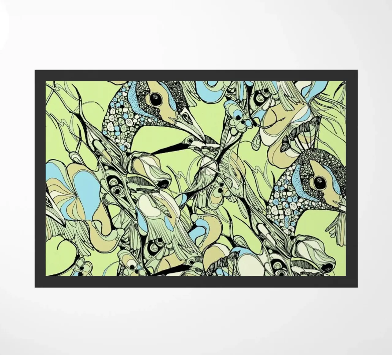 Peacock Yellow zerbino da Giulio Iurissevich