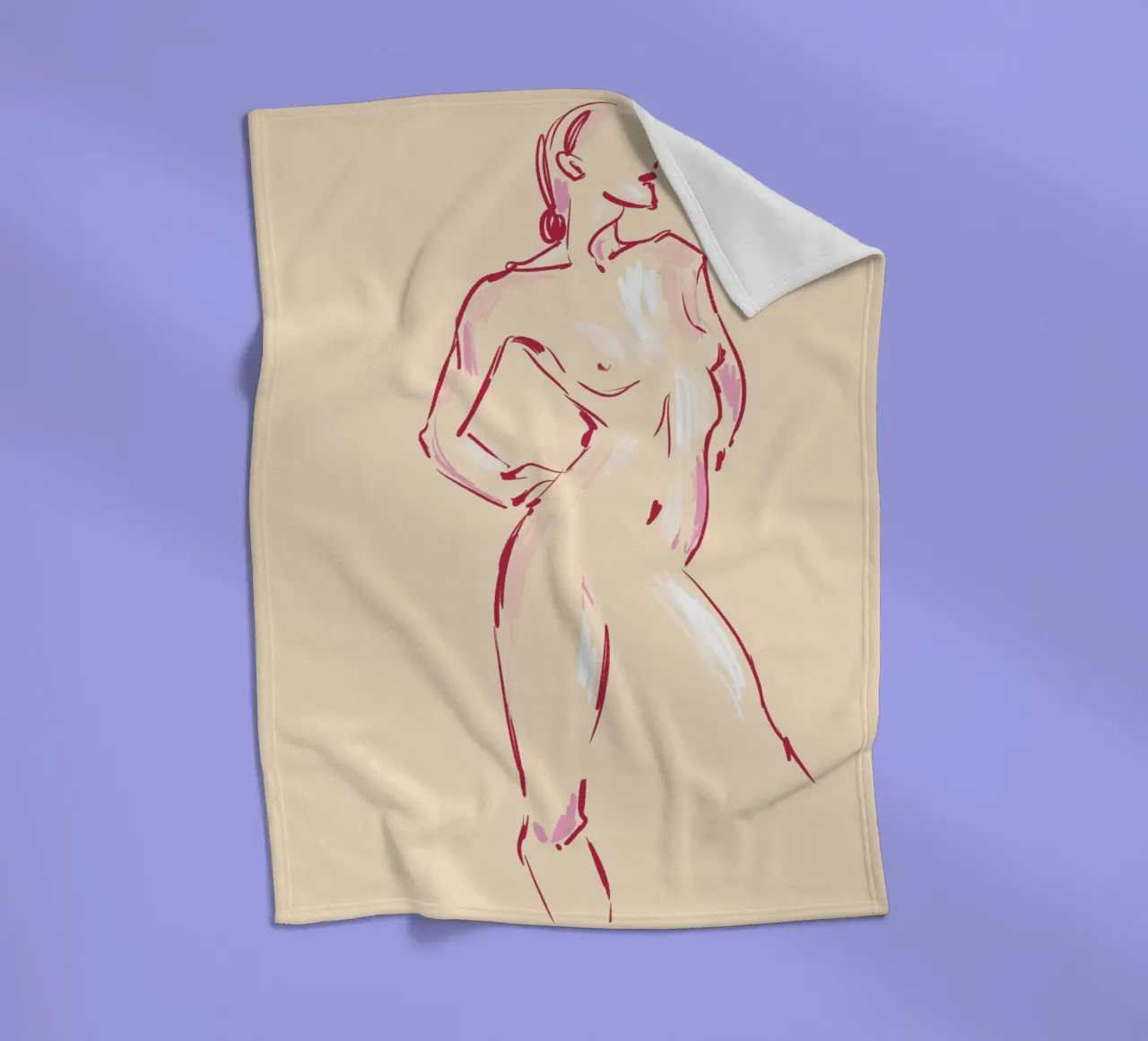 Body Study Fleecedecke von treechild