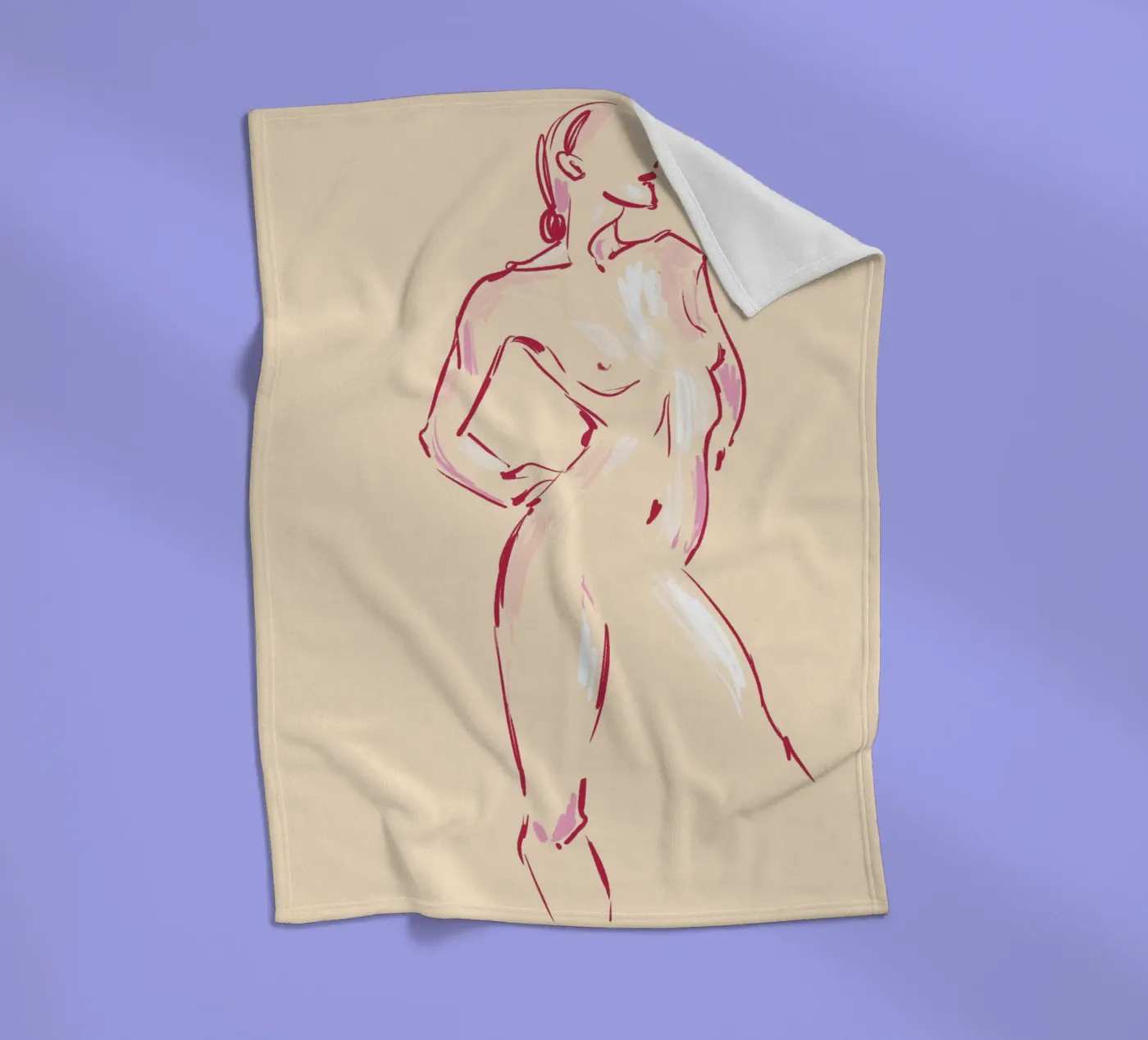 Body Study Fleecedecke von treechild