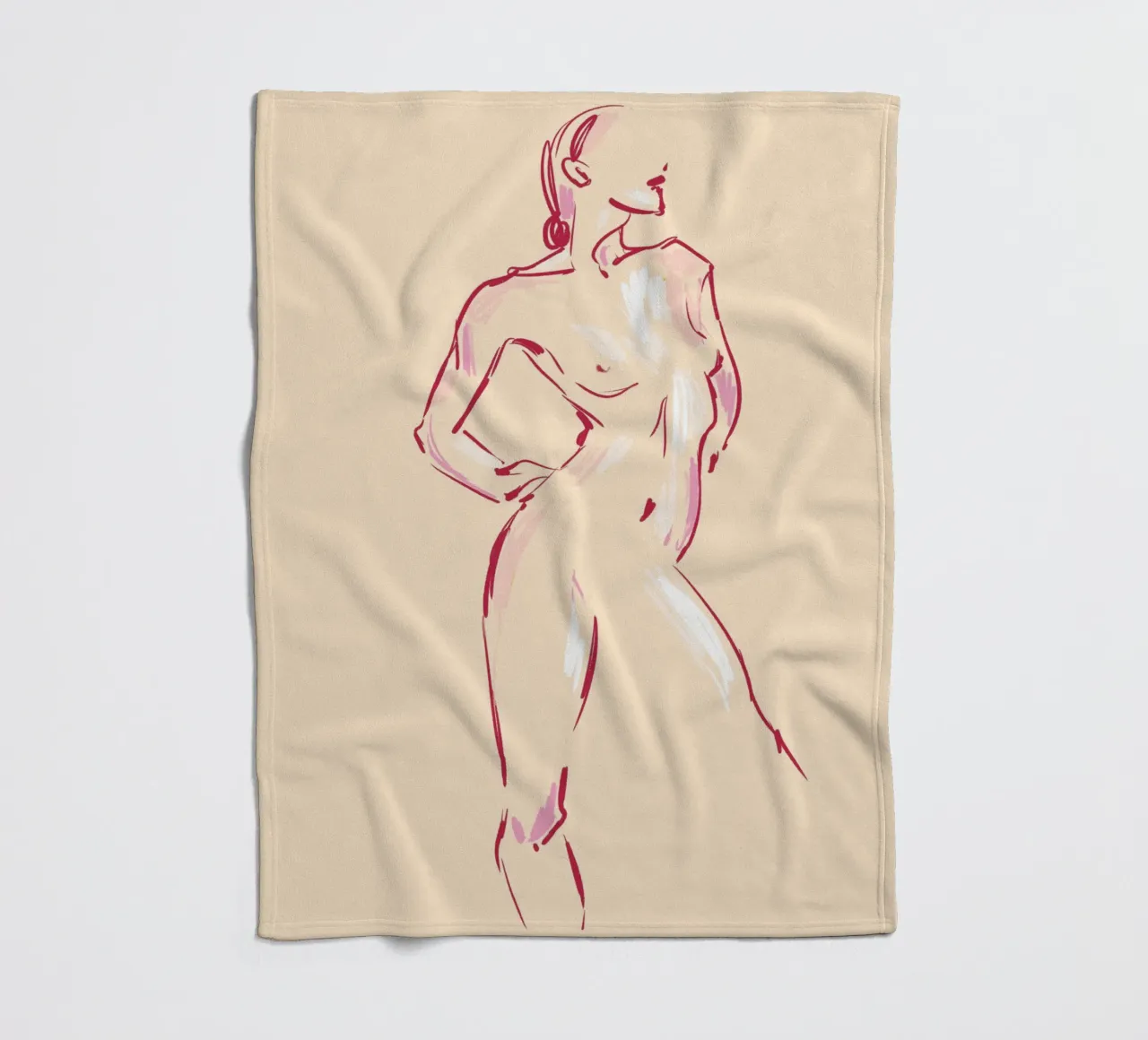 Body Study Fleecedecke von treechild