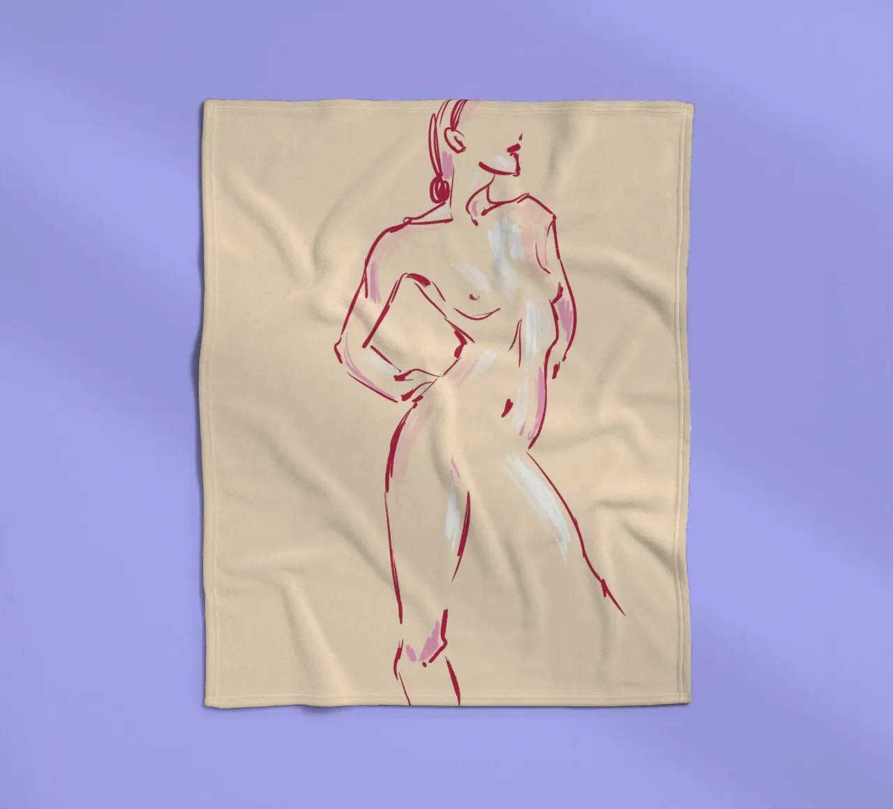 Body Study Fleecedecke von treechild