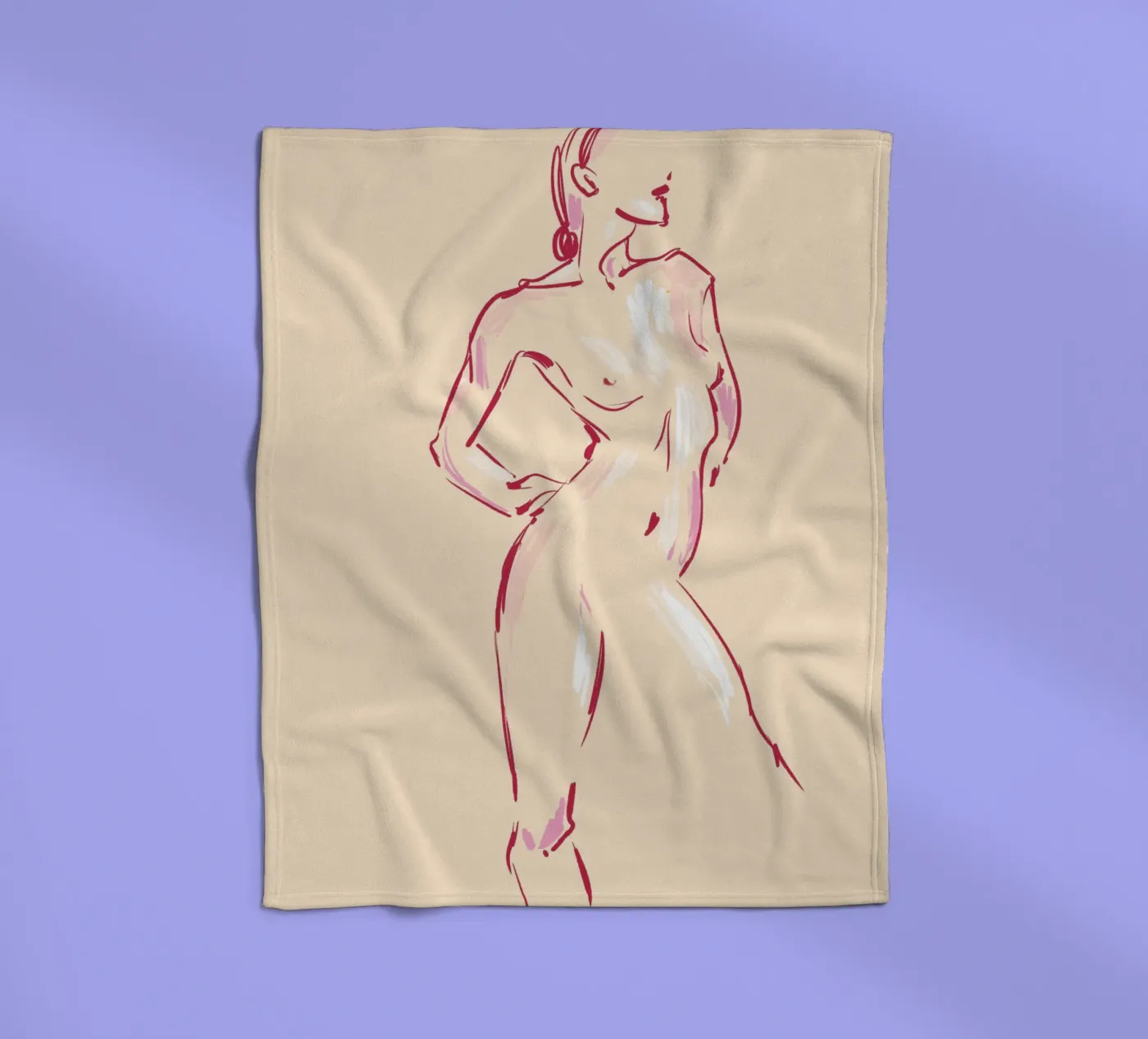 Body Study Fleecedecke von treechild