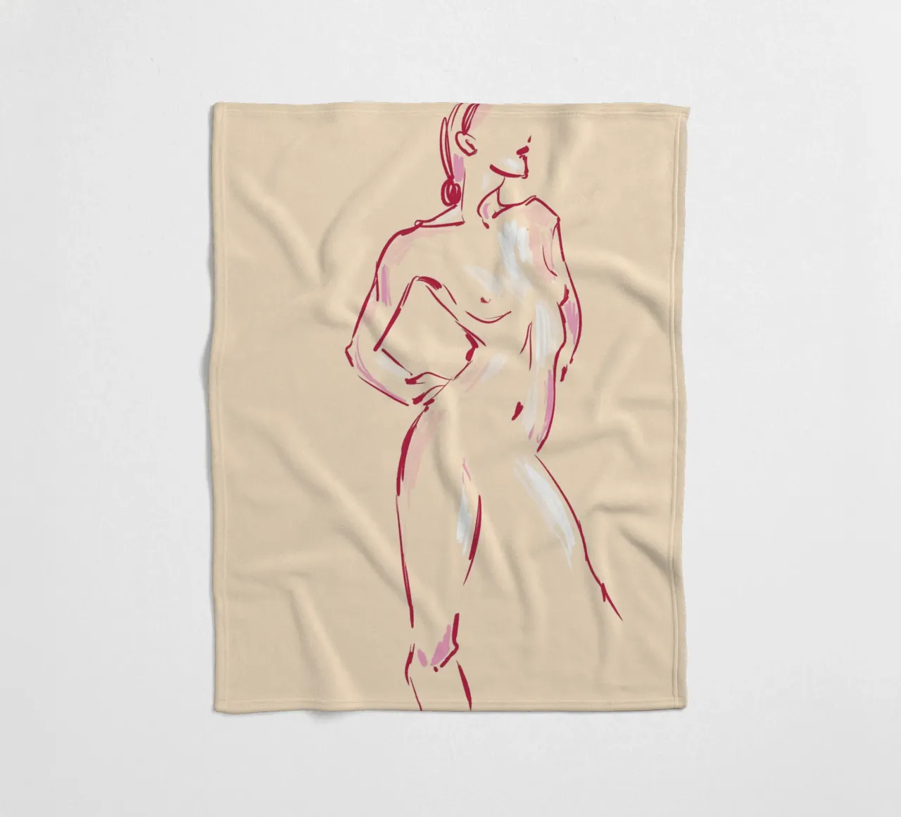 Body Study Fleecedecke von treechild