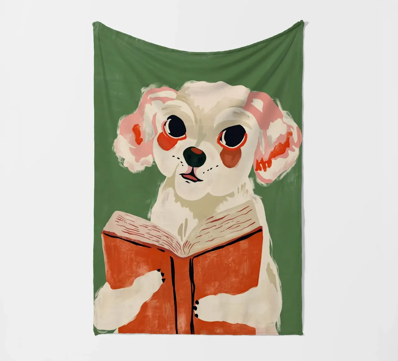 Cucciolo libresco coperta in pile da ArtsySesta
