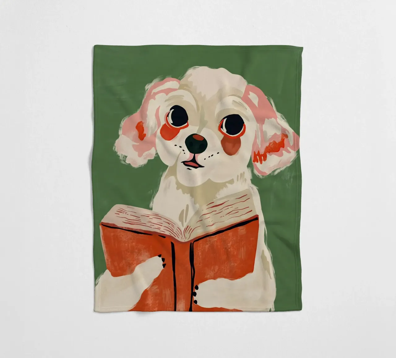 Cucciolo libresco coperta in pile da ArtsySesta