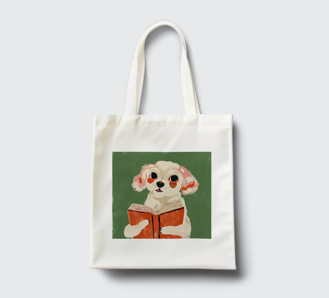 Cucciolo libresco borsa in juta da ArtsySesta