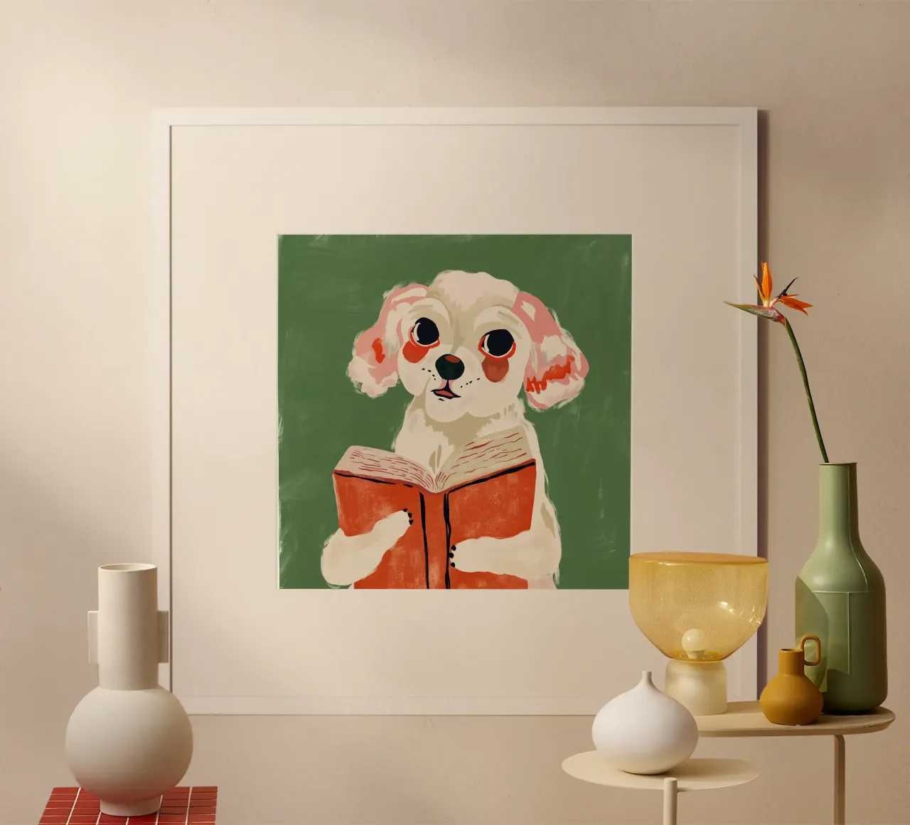 Cucciolo libresco carta hahnemühle da ArtsySesta