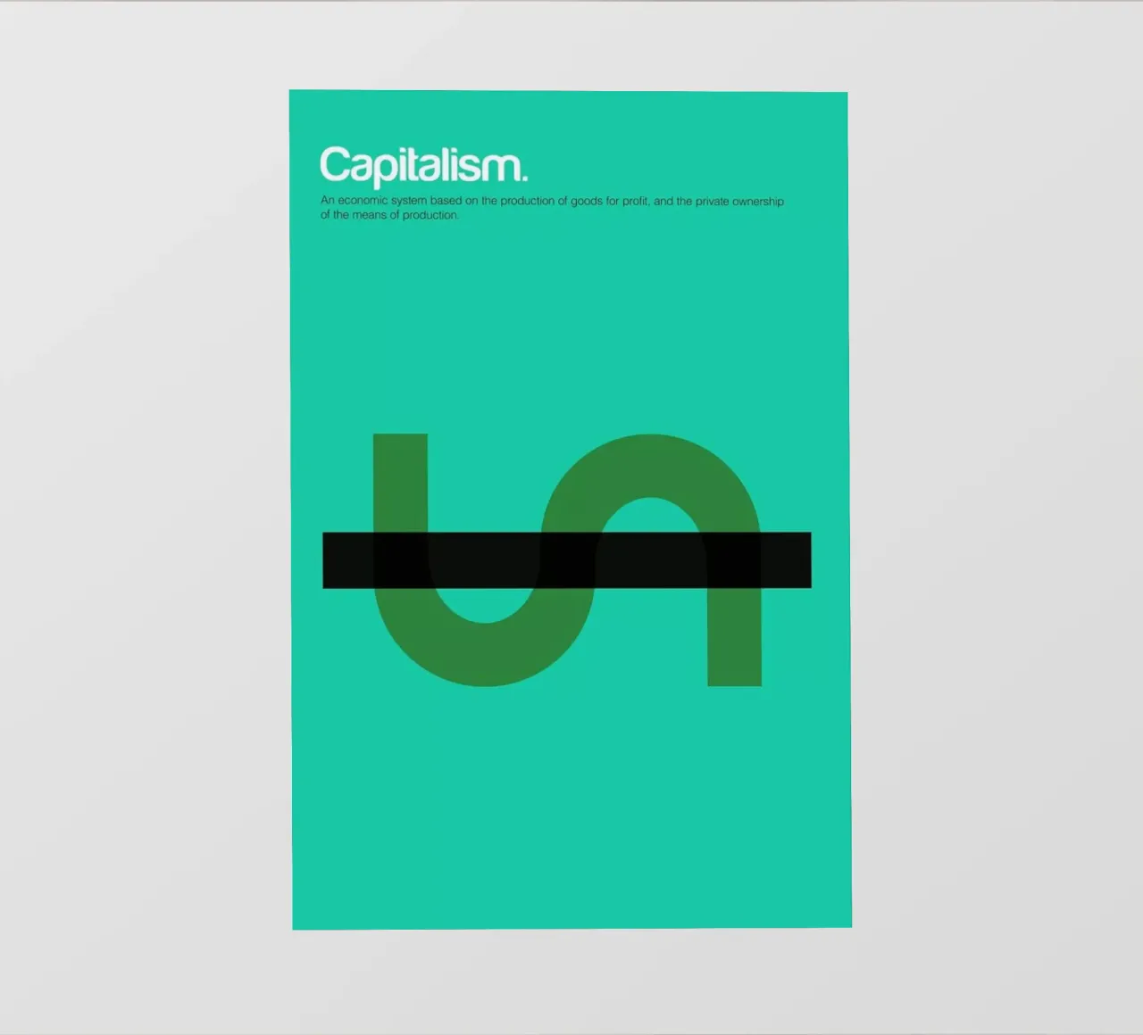Capitalism telo in pvc da Genís Carreras