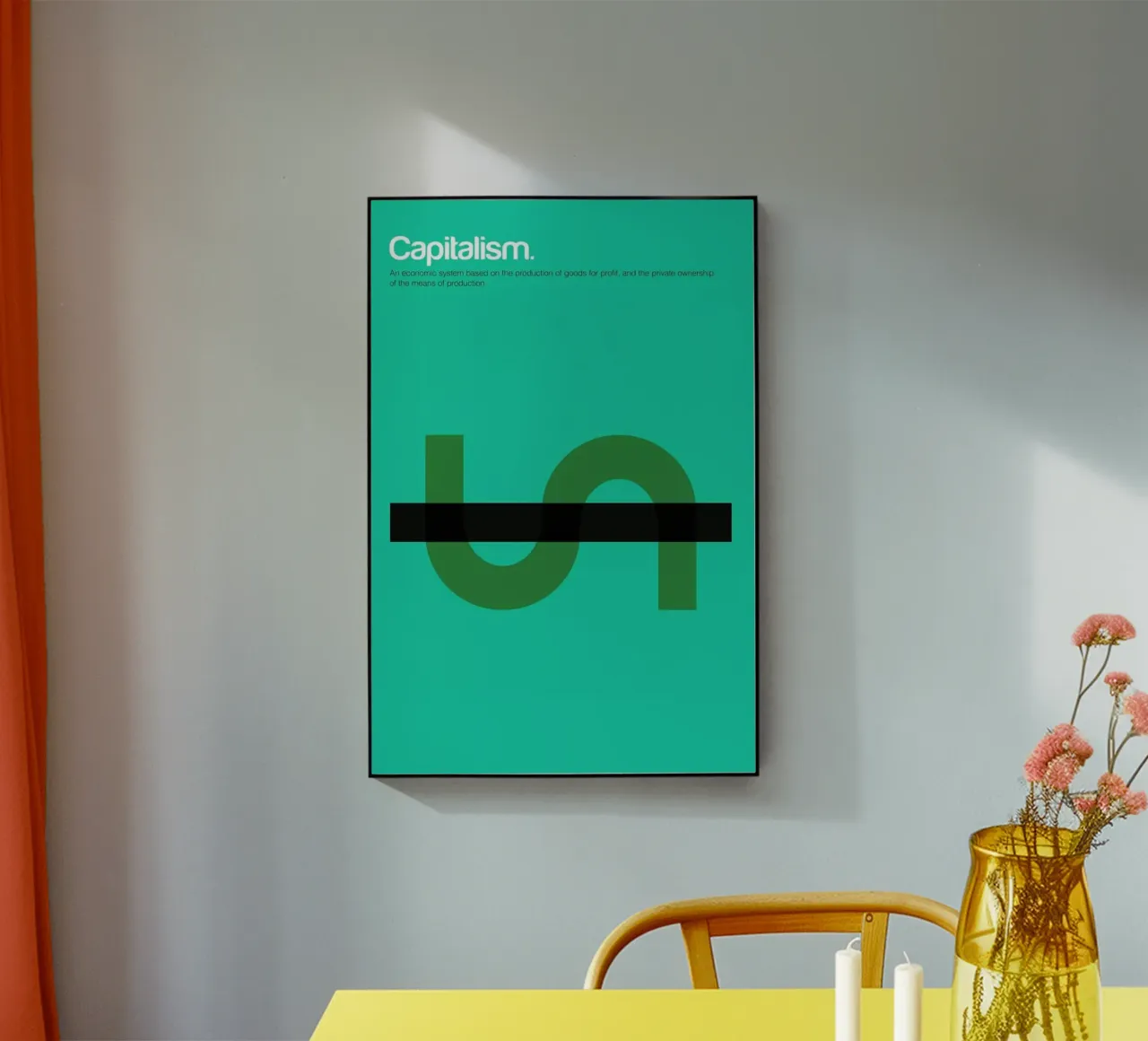 Capitalism acrylic glass by Genís Carreras