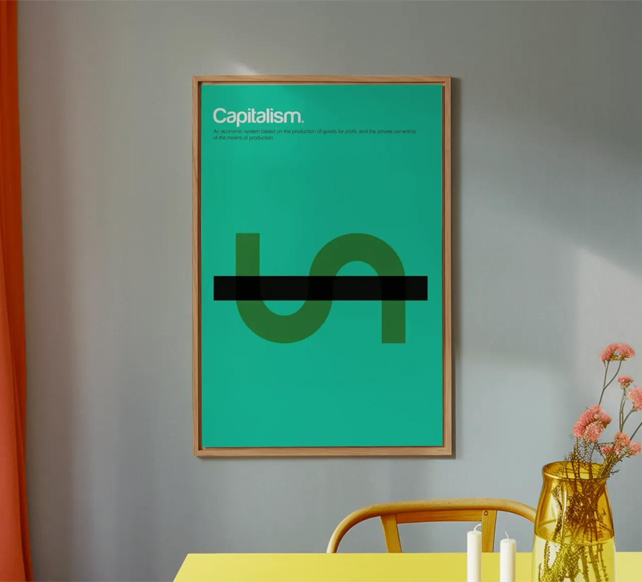 Capitalism aluminium-dibond van Genís Carreras
