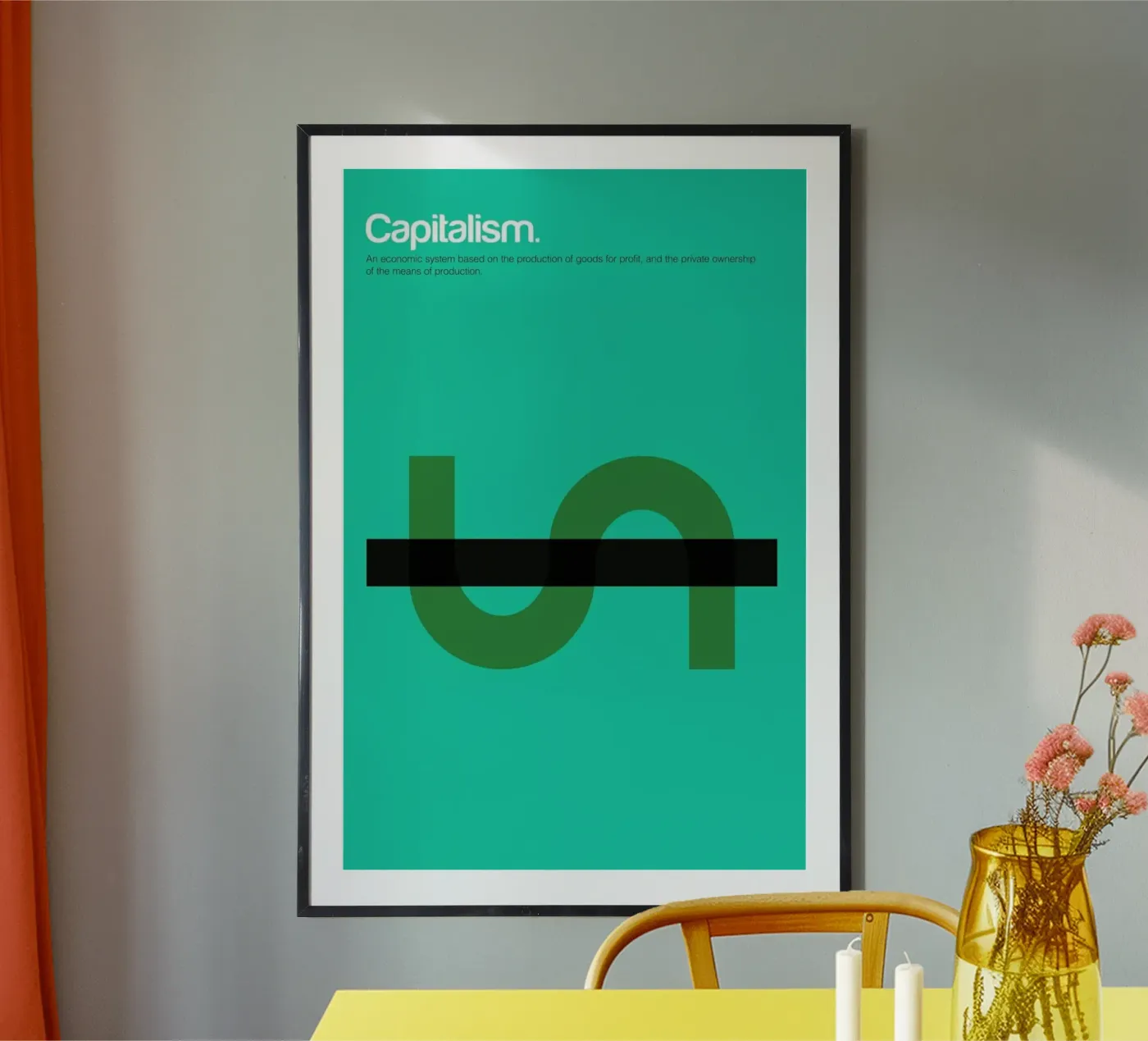 Capitalism poster da Genís Carreras