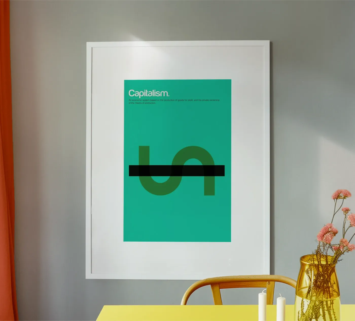 Capitalism poster da Genís Carreras