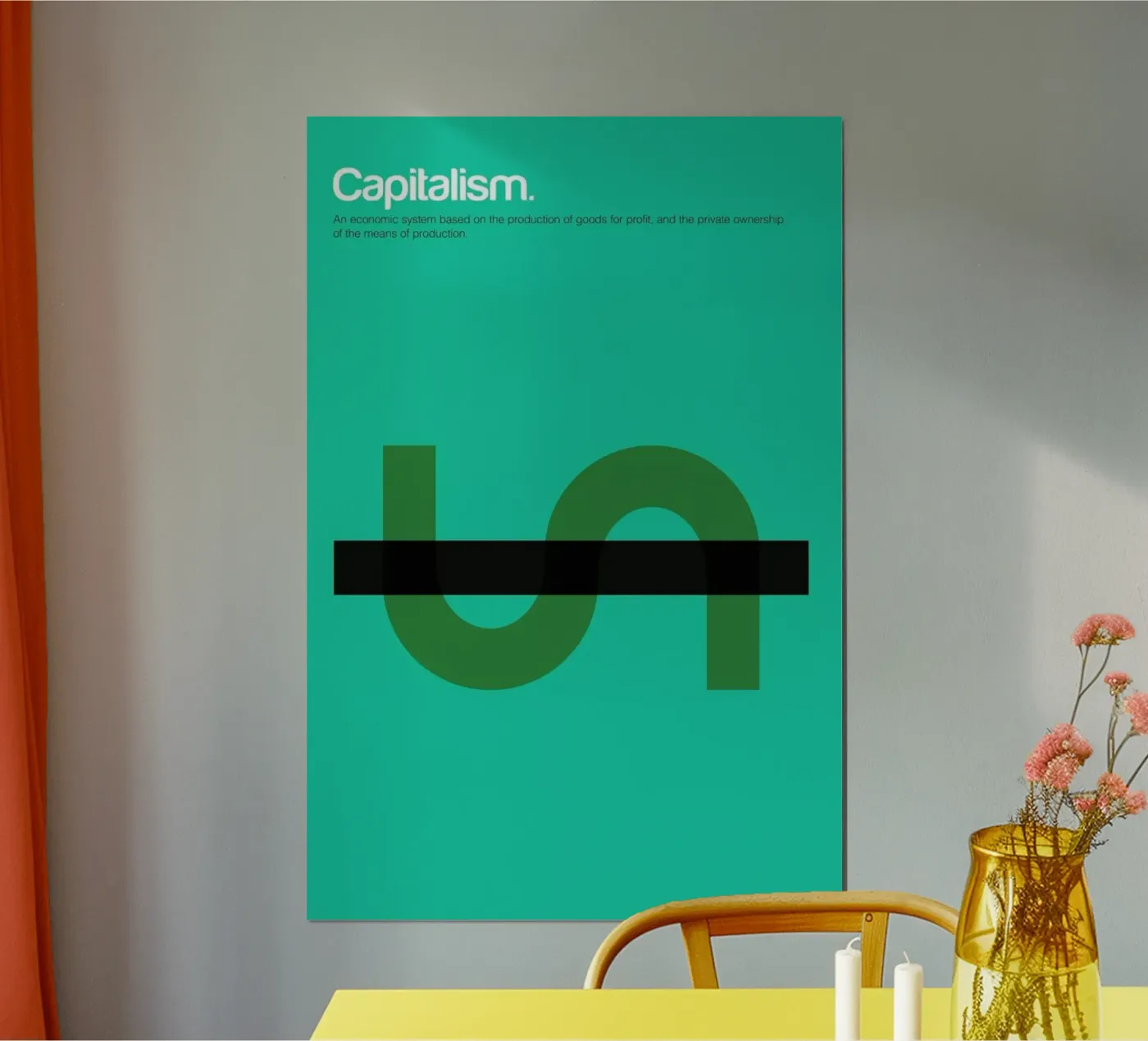 Capitalism poster da Genís Carreras