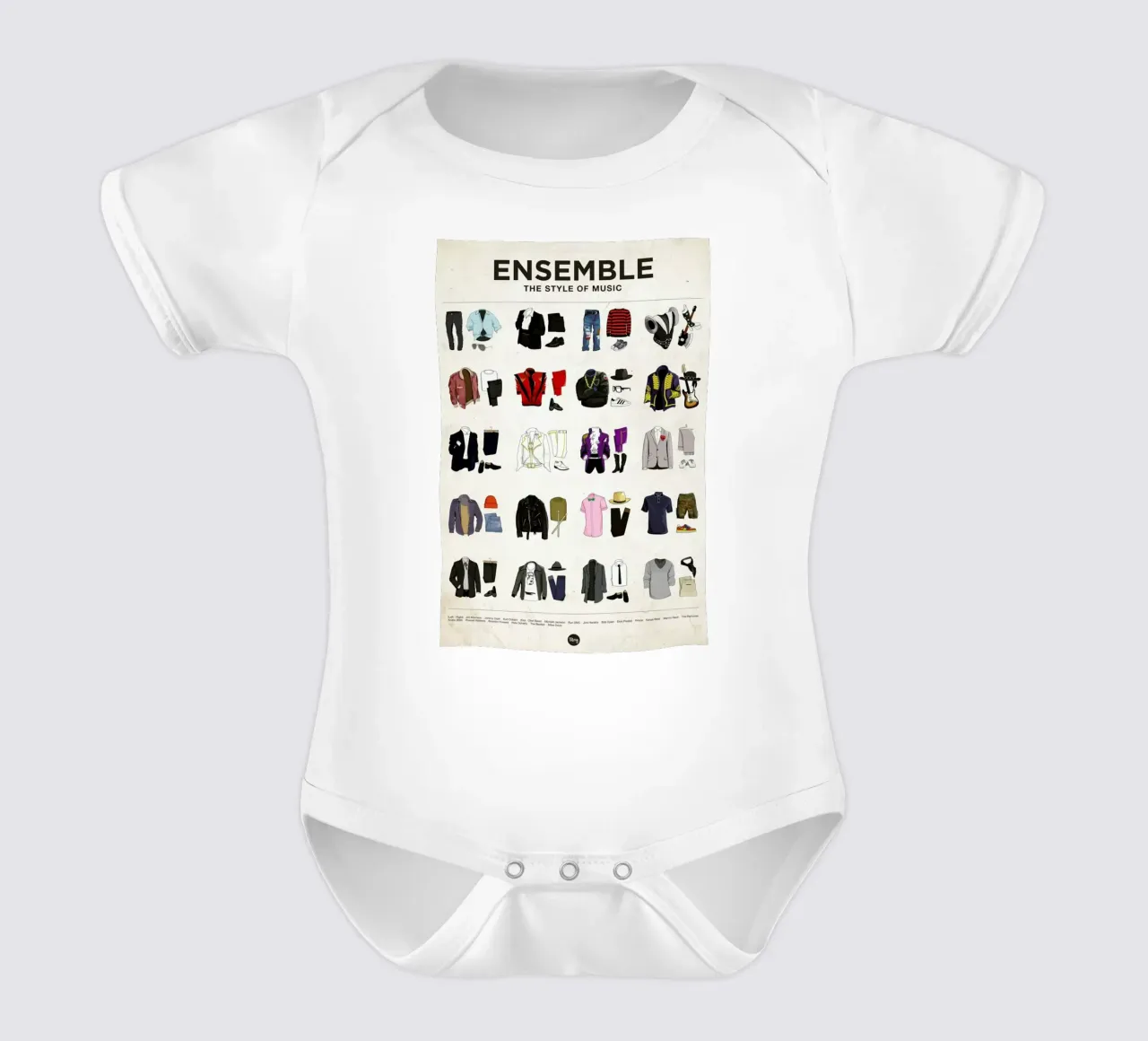 Ensemble body neonato maniche corte da Moxy Creative House