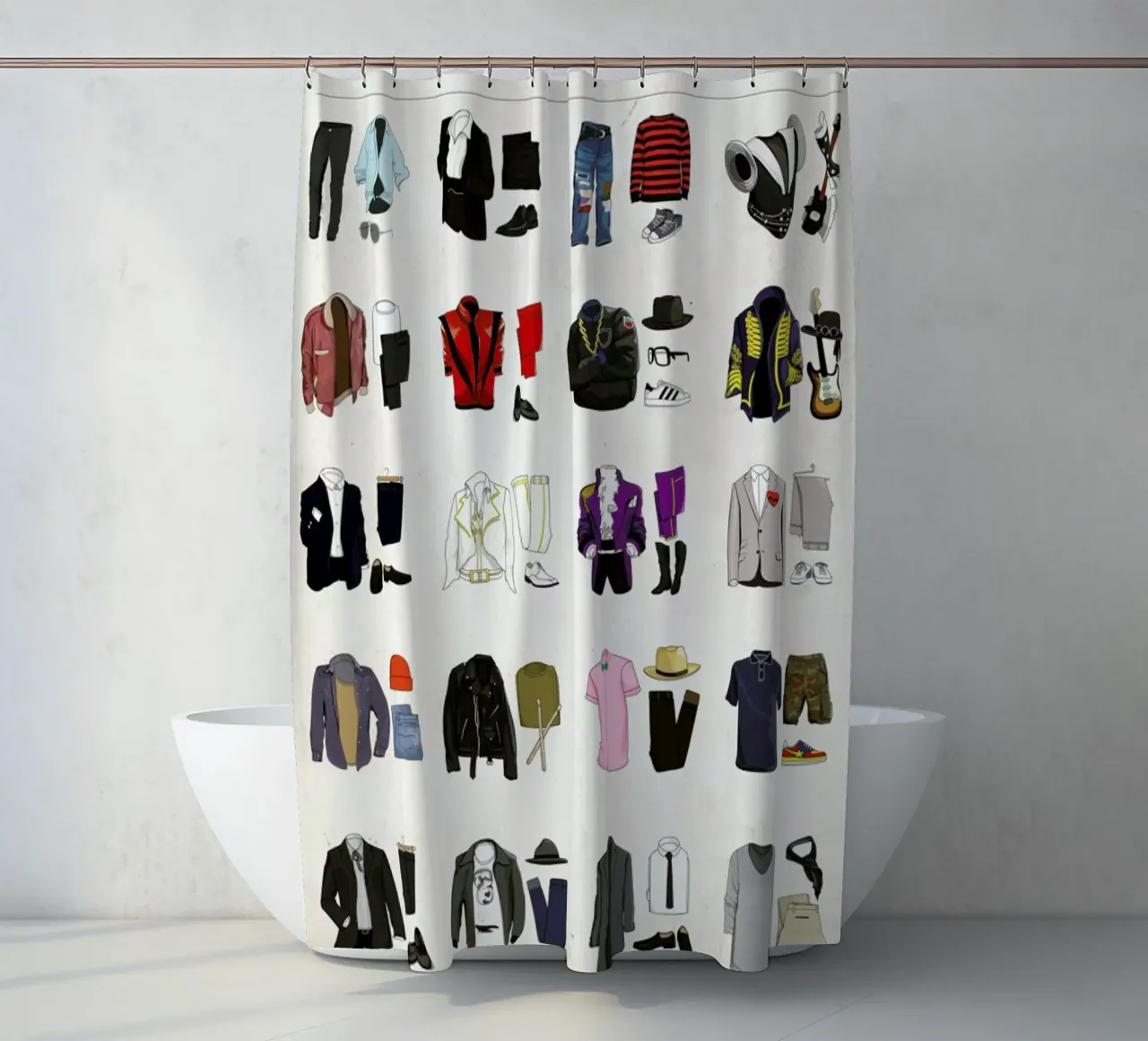 Ensemble douchegordijn van Moxy Creative House