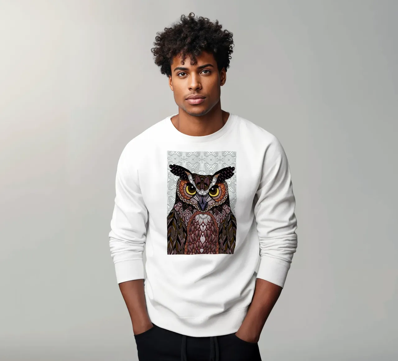Great Horned Owl felpa da Angelika Parker