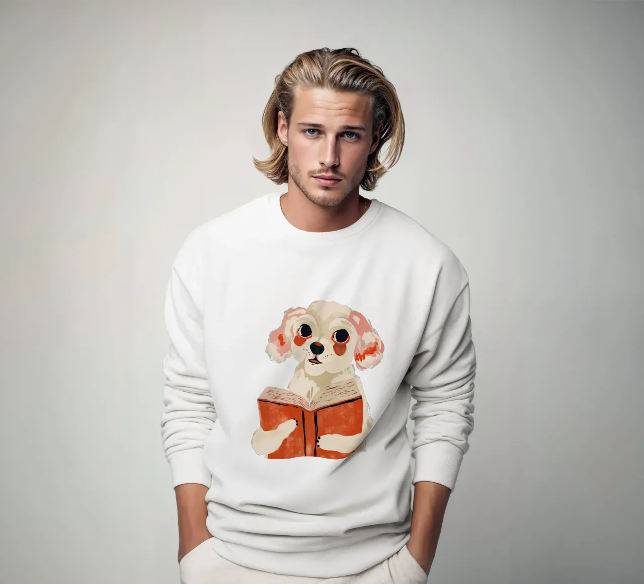 Cucciolo libresco felpa da ArtsySesta